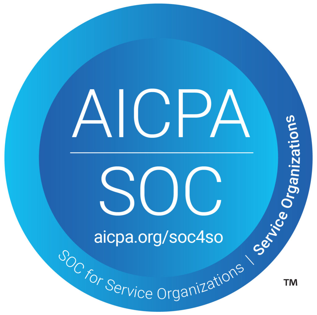 Round AICPA Soc Logo in blue