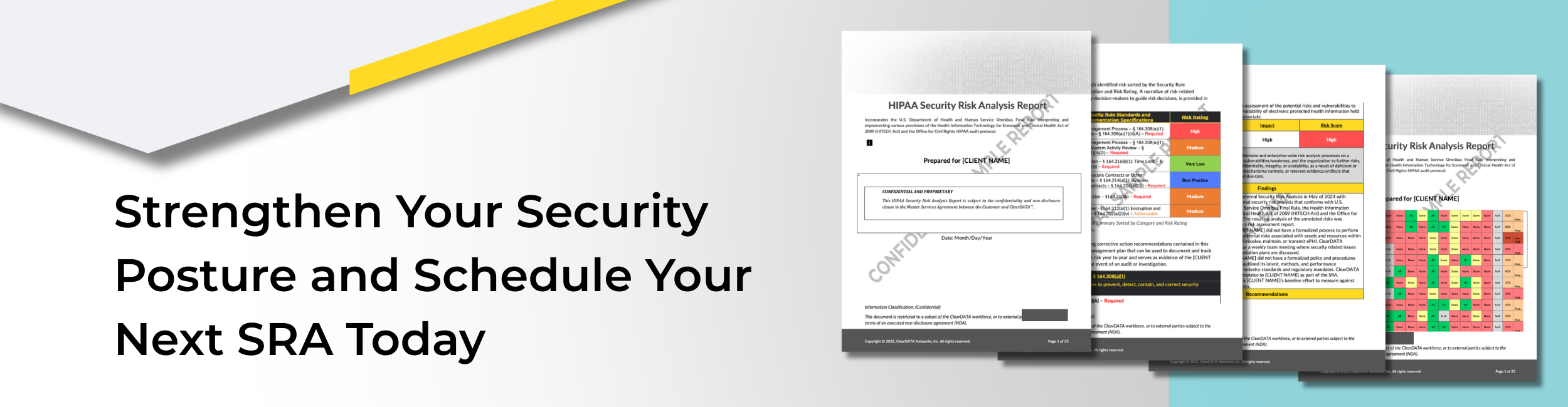 Schedule your security risk assessment to strengthen cloud security and compliance posture with a comprehensive HIPAA security risk analysis report.